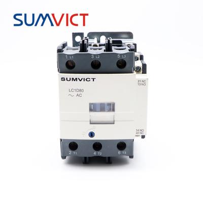 China The best price AC contactor LC1-D80 series classic type, sumvict electrical contactor types SMLC1-D80 for sale