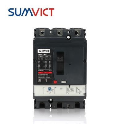 China Plastic SM5-100F 3 Pole mccb Molded Case Circuit Breaker MCCB Circuit Breaker 100A 3Poles for sale