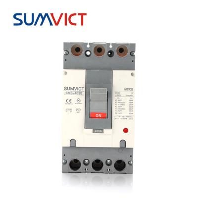 China Plastic SM3-403E 3pole mccb Molded Case Circuit Breaker 400 Best MCCB Circuit Breaker 400A 3Poles Amp for sale