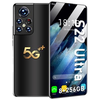 China 2021 Hot Selling Dual SIM Card S22 ULTRA 8GB+256G 6.9 Inch Full Display Android Mobile Cell Smart Phone for sale