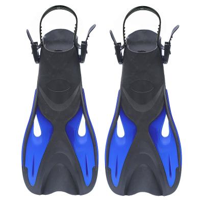 China Adults TPR+PP Adjustable Strap TPR+PP Adjustable Strap Swimming Fins Soft Rubber Short Snorkeling Swimming Snorkeling Fins for sale