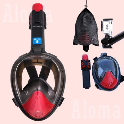 China ODM Compressed Lightweight Wide View Safe Guard Full Face Breathable Diving Mask Dry Top Swimming Child for sale