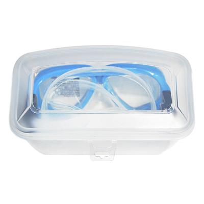 China Custom plastic hard mask storage protection logo pp scuba swimming goggles box logo water color PC goggles protection diving for sale