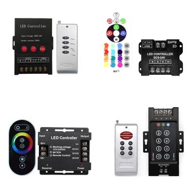 China RGB Led Strip 30A LED Controller High Power RGB strips Neon SMD5050 COB Light 5V 12V 24V 36v 48v 10A 3CH RF Remote Control 30A RGB Controller for sale