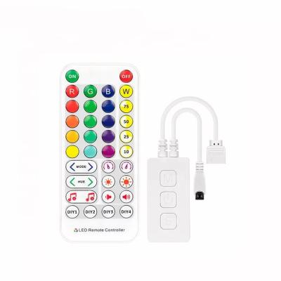 China Plastic SP613E SP614E Blue tooth LED RGBW RGB Strip SPI 5V 12V 24V 144W LED APP & Music Built-in Mic Mini Controllers IR Remote Control for sale