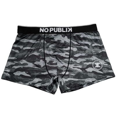 China Gray Camouflage Gay Boys Men Anti-static Printing OEM Breathable Briefs Digital Underwear for sale