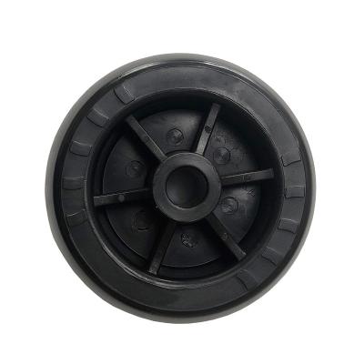 China 125mm black PP wheel 5 inch lawn mower wheels for sale