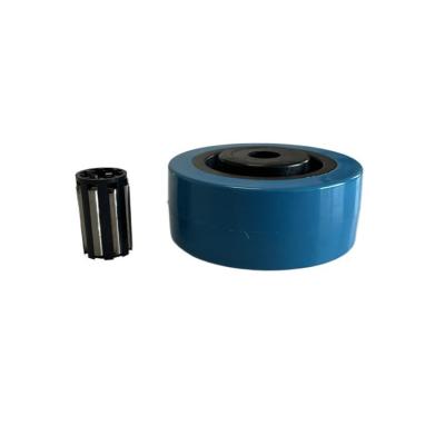 Κίνα Skidproof Drive Castor Wheels Pu Foam Rubber And Rollers 5 Inch Heavy Duty Caster Wheel W-464-1 προς πώληση