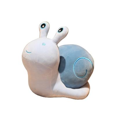 China 2023 New Design 30cm Snail Plush Toys with Yellow, Pink, Blue Colors (Quilt Cotton (Filling)) for Kids Play for sale