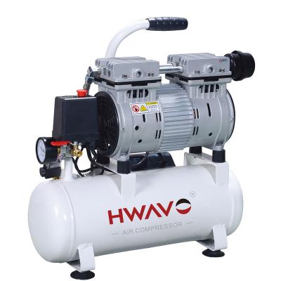 China Good Price Car Compressor 10L 600w 0.75HP Mini Air Compressor Machine Inflator Motor Oil Free Silent Pequeno Oil Free for sale