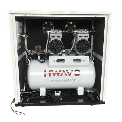 China Hot Sale Oil Free Oil Free Suitable Price Silent Air-Compressor For Dental With Sounds Proof for sale