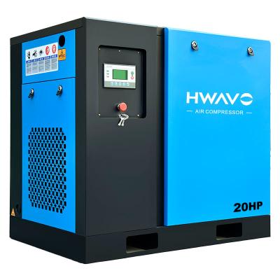 China Widely Used Lubricated Special Design 8bar / 10bar 15kw Oilless Air Screw Compressor for sale