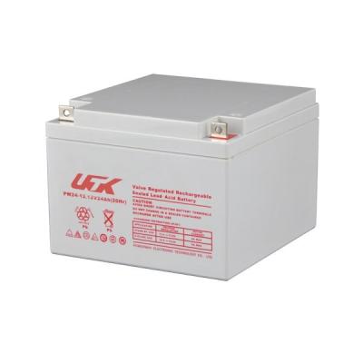 China UPS factory supply discount price 24AH power solar system battery for sale