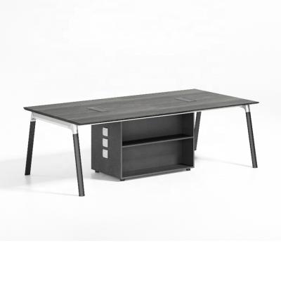 China Contemporary Modern Wood Material Office Conference Tables With Metal Legs for sale