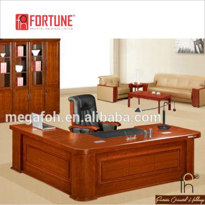 China High Quality Waterproof and Scratch-Resistant L Shape Chair Office Wood Work Executive Office Desk Table (FOHK-2417) for sale