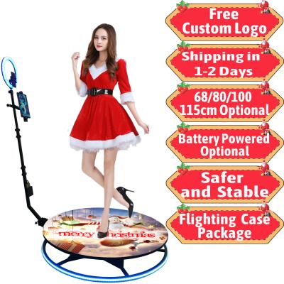 China Selfie Multi Color RGB Interactive Tempered Glass Photo Booth 360 Video Glass Camera Photo Booth 360 Degree Photobooth With RGB Ring Lights for sale