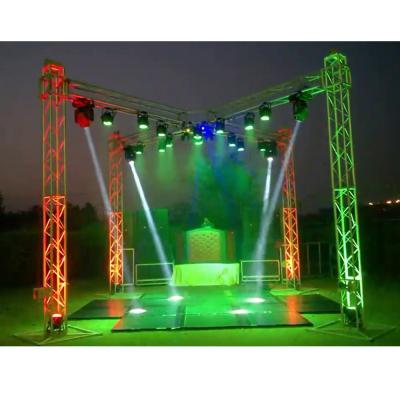 China Assemble Aluminum Bar Restaurant Event Stage Truss Structure DJ Truss System Customized By Kkmark for sale