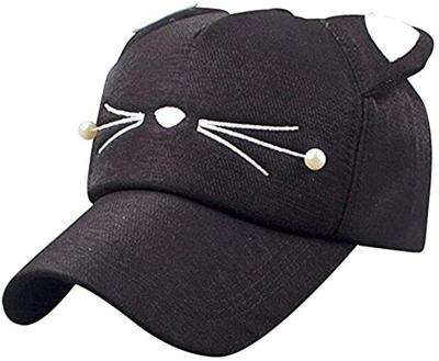 China Baby Cartoon Baseball Cap Sporty Adjustable Strap Cat Ears Cap Sun Hat for sale