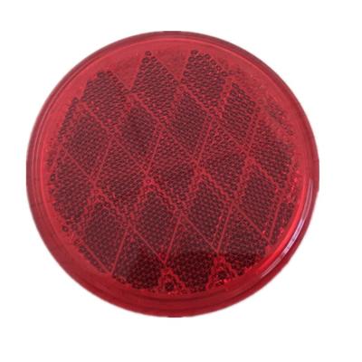 China Vehicle Truck Plastic Round Reflector With Sticker for sale