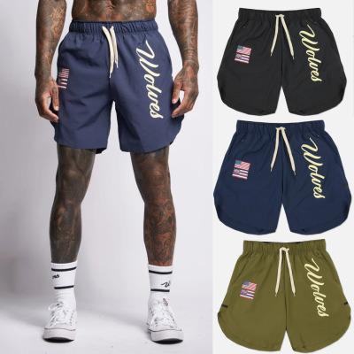 China 2021 Anti-wrinkle best selling products in the USA Amazon new summer basketball training shorts men's fitness sports quick-drying shorts for sale