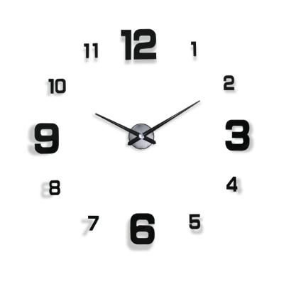 China Economic Big Size 3d Wall Clock 47in Digital Wall Clock 47in Arcrylic Diy Clock 120cm for sale