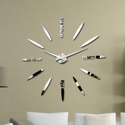 China Large Size Digital Mount FOLDER DIY Digital Wall Clock Economic Custom Alarm Clock 3d Wall Clock for sale