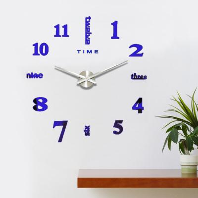 China BRIEF Durable Using Various Modern Digital 3D Wall Clock Diy Battery Battery Wall Clock for sale