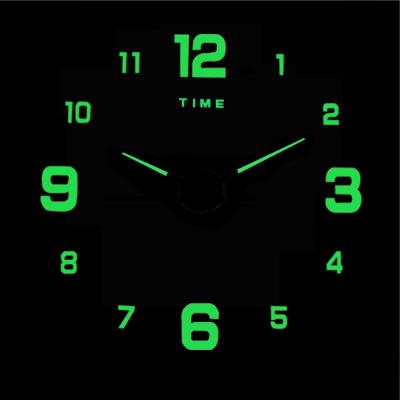 China Antique Style Guaranteed Quality Fluorescent Wall Clock Led Big Large Digital Clock For Wall for sale