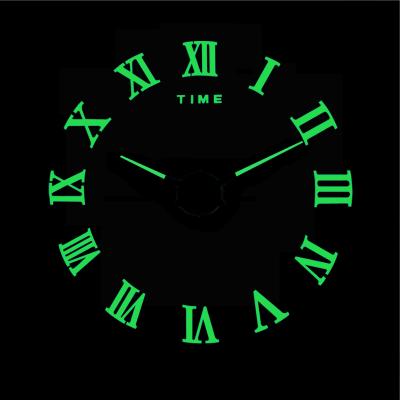 China Premium Style Digital Wall Light 3D Wall Hanging Clock Antique Style Digital Pendulum for sale