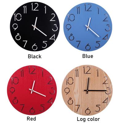 China Cheap promotional wooden digital wall clock 10inch 12incn style custom antique small digital readout pendulum clocks wall watch for sale