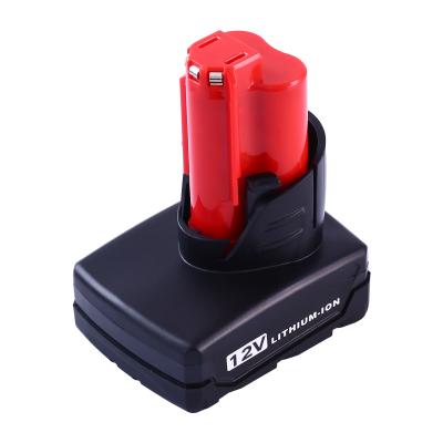 China Lithium Ion Replacement Battery Drill 12v Li Ion Cordless Power Tools Battery 6000mAh Milwaukee 12v Machine Tools for sale