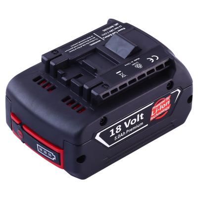 China Power Tool BAT611 18V 5.0Ah High Capacity Replacement Lithium Battery For Bosch 18V Power Tool Battery for sale