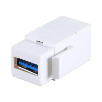 China Hot Sale White Color 2.0 Usb 3.0 Keystone Jack Usb Adapter WT-USB-180 Good Quality for sale