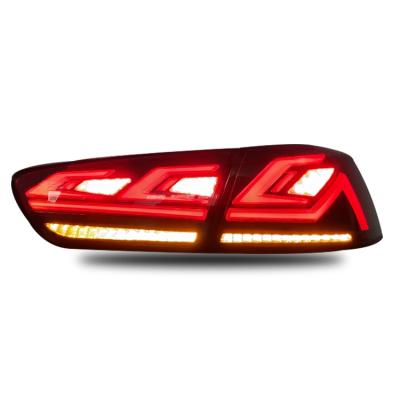 China Modified Car Lamp DK Motion Modified Smoked Rear Lamp Led Tail Light For Mitsubishi Lancer 2010 - 2016 ex for sale