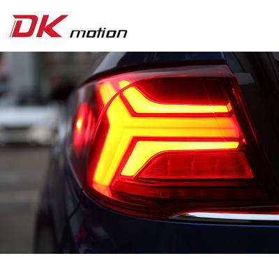 China Car Modified Lamp Car Parts Modified Red Smoke Led Tail Light Lamp For Hyundai Sonata 2018 9th - 2019 for sale