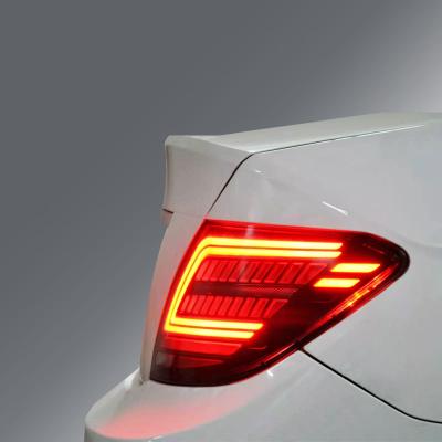 China Car Modified Lamp DK Wave Modified Car Tail Light LED Tail Lamp Rear Light For Mercedes W204 C180 C200 C260 C300 2007 2014 for sale