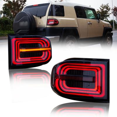 China Modified Car Lamp DK Motion Car Smoked Led Tail Lamp Lights For Toyota FJ Cruiser 2007 - 2017 for sale