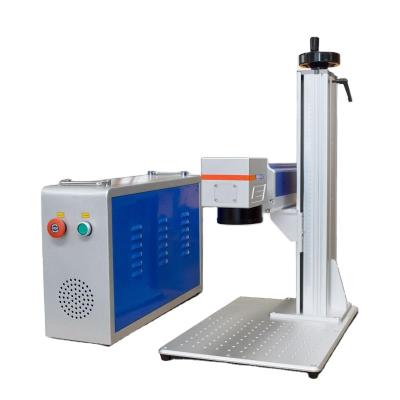 China Laser marking fiber and portable co2 laser marking machine / raycus laser marking machine desktop small 20/30/50/100w for sale