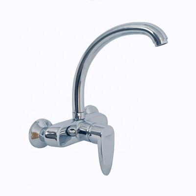 China Factory Supply Thermostatic Faucets Zinc Material Body And Handle Wall Mounted Kitchen Mixer Tap for sale