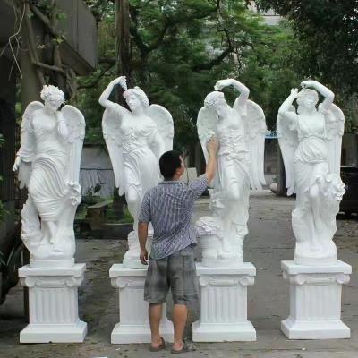 China Concrete Rubber Fiberglass Garden Ornaments Easy Use Decorative Statue Molds Angel Angel Latex Molds Greek For Cement Statue Molds for sale