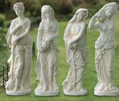 China Hot Selling Easy To Use Ornaments Statue Fiberglass Concrete Rubber Material Silicone Molds Angels Maid Greek Statue Mold Sculpture Molds for sale