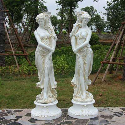 China Easy to Use Garden Large Angel Statue Molds for Concrete Sculptures Resin Silicone Garden Humanoid Stone Sculpture Mold for sale