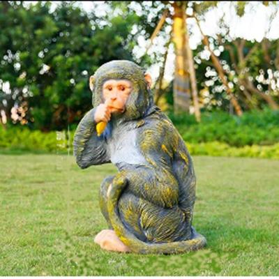 China Easy to Use Outdoor Decoration Monkey Concrete Molds Garden Statue Cement Mold Fiberglass Sculpture Silicone Monkey Statue Molds Life Size for sale