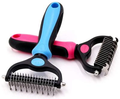 China Sustainable Dog Rake Brush For Grooming Dematting For Pet for sale