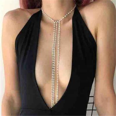 China Good Price CLASSIC Diamodnd Body Chain Inlaid Rhinestone Body Chain Dress Jewelry Fine Body Chain for sale