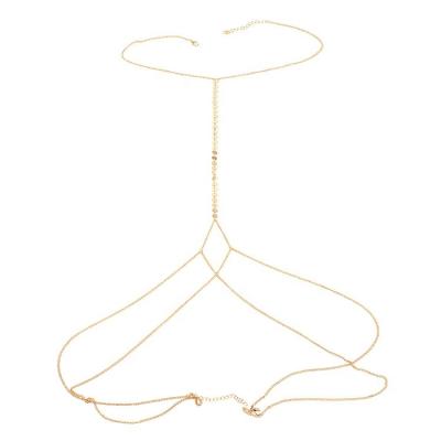 China Wholesale CLASSIC Women's Sexy Body Chain Peoduct Faux Stone Body Chain Jewelry Thin Body Chain For Women for sale