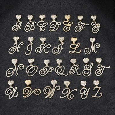 China Other High Quality Letter Shape Inlaid Rhinestone Can Be Customized Cuban Chain Necklace Fine Jewelry for sale