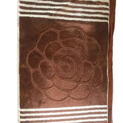 China Stain Resistant High and Low Pile Cut Velvet Carpet Door Mat Cut Pile Mat for sale