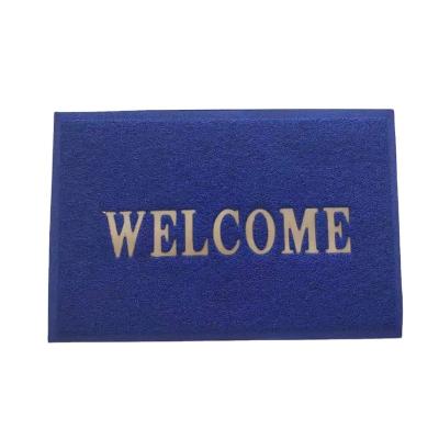 China Washable Wholesale Custom PVC Printed Heavy Duty Door Mat Front Entry for sale