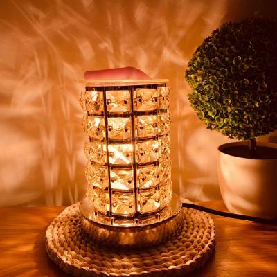 China Home Decor Wax Melt Warmer Crystal Wax Warmer Aroma Oil Light Bulb Electric Heater LED Oil Burner Candle Holders for sale